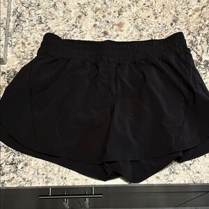 Lululemon black running shorts